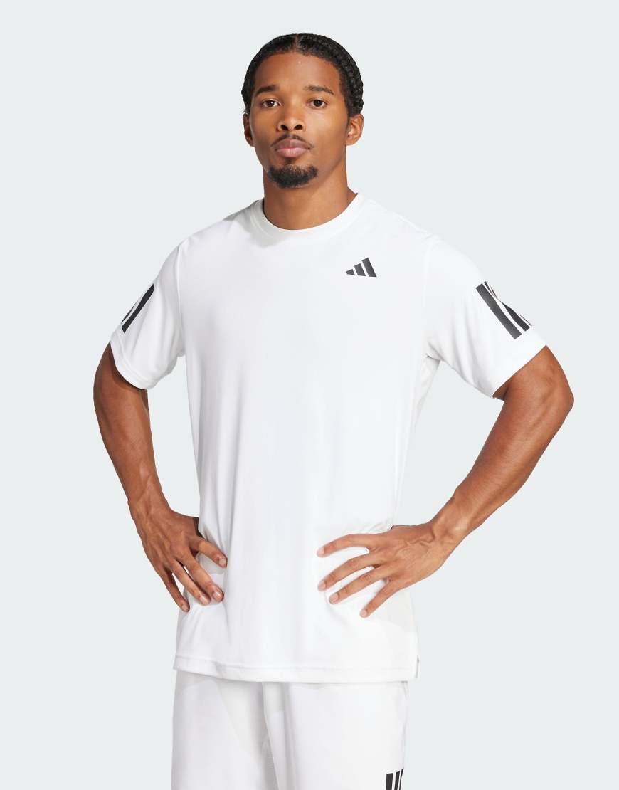 adidas Performance - Club Tennis Climacool - T-Shirt in Weiß mit den 3 Streifen von adidas performance