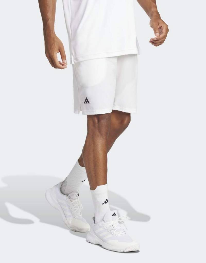 adidas Performance - Club Tennis climacool - Gewebte Stretch-Shorts in Weiß von adidas performance