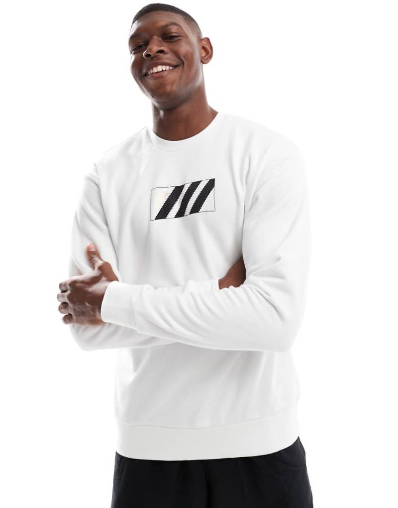 adidas Football - Copa - Sweatshirt in Weiß mit Grafik von adidas performance