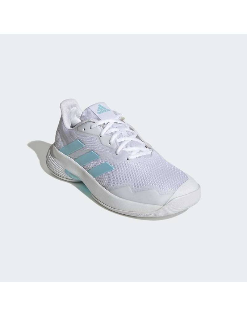 adidas Performance - Courtjam Control - Tennisschuhe in Wolkenweiß/Glücksblau/ von adidas performance