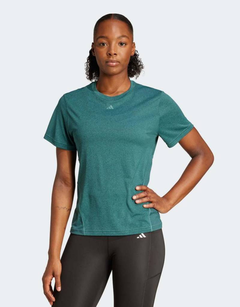 adidas Performance - Designed For Training - T-Shirt in Grün von adidas performance