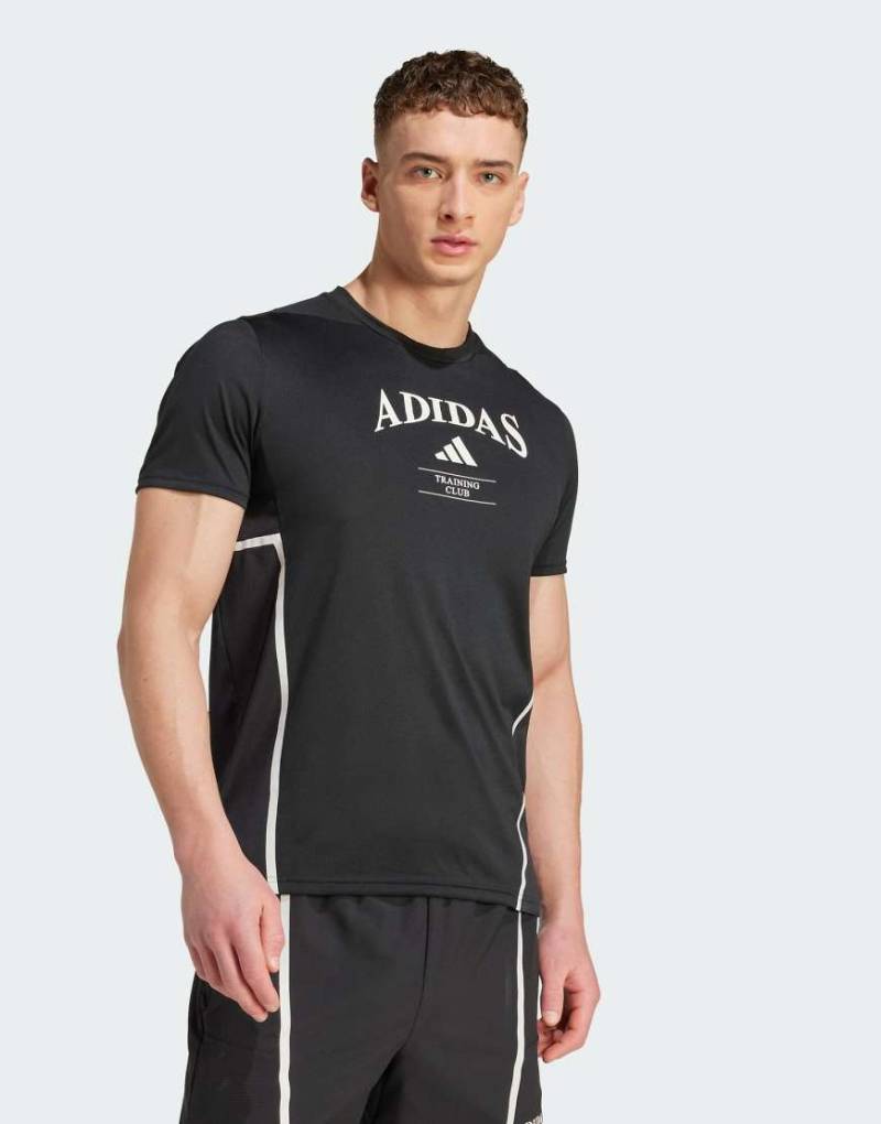 adidas Performance - Designed for Training Legacy - T-Shirt in Schwarz und Weiß adidas Performance - Designed for Training Legacy - T-Shirt in Schwarz und Weiß von adidas performance