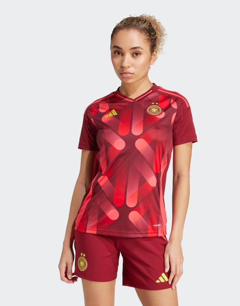 adidas Performance - Deutschland 25 (Damenmannschaft) - Auswärts-Trikot in Team Coll Burgundy 2-Rot von adidas performance