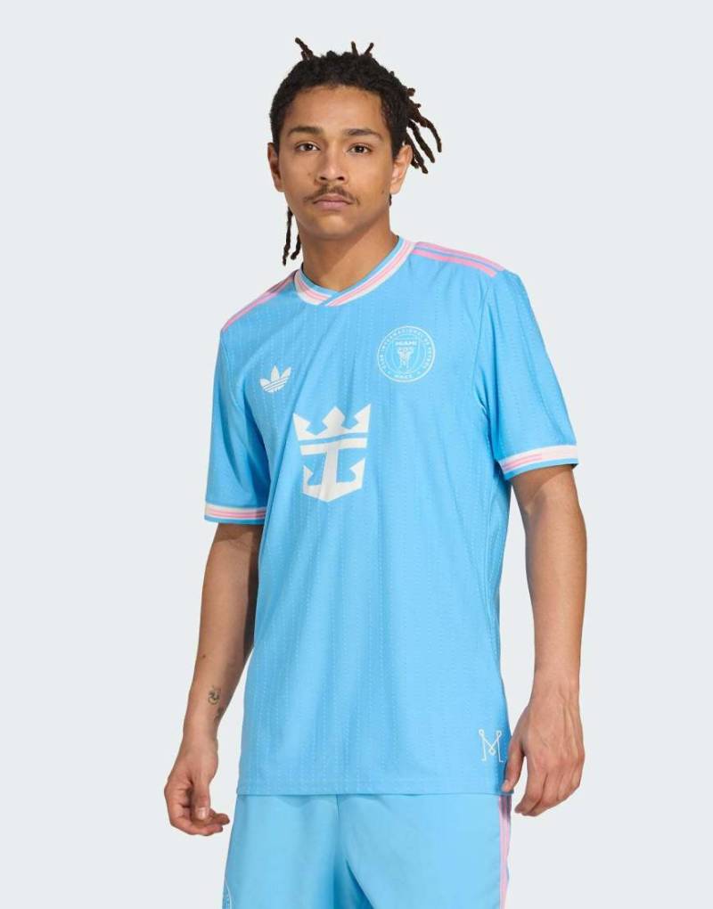 adidas Performance - Drittes offizielles Messi-Trikot von Inter Miami CF 25/26 in der Farbe Semi Blue Burst-Blau von adidas performance