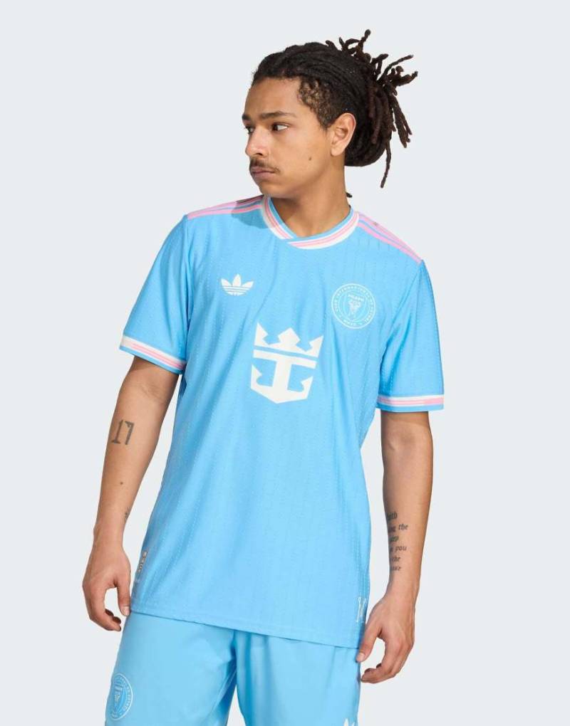 adidas Performance - Drittes offizielles Trikot von Inter Miami CF 25/26 in der Farbe Semi Blue Burst-Blau von adidas performance