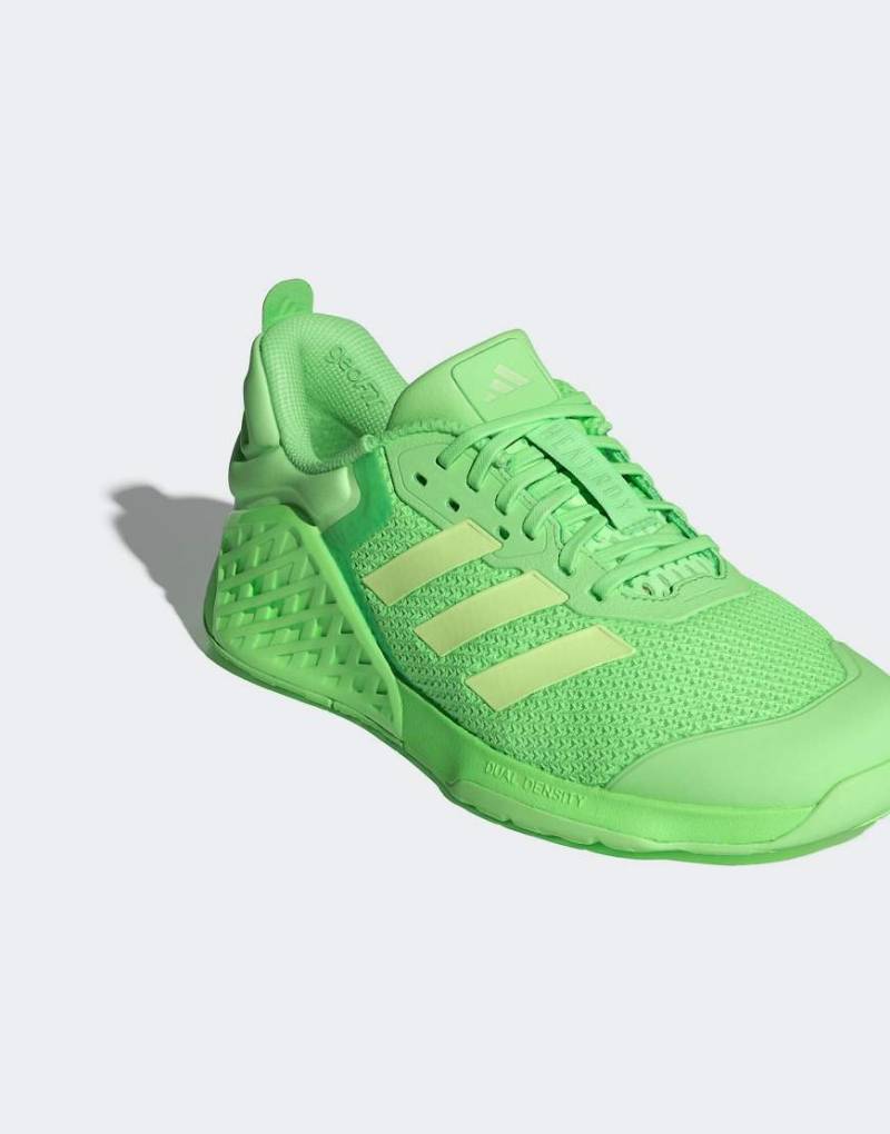 adidas Performance - Dropset 3 - Krafttrainingsschuhe in Time Burst / Semi Green Spark-Grün von adidas performance
