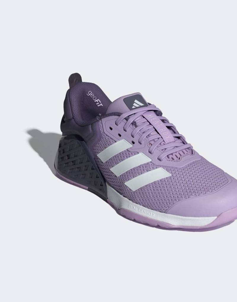 adidas Performance - Dropset 3 - Sportschuhe fürs Krafttraining in Powder Plum/ Wolkenweiß-Lila von adidas performance