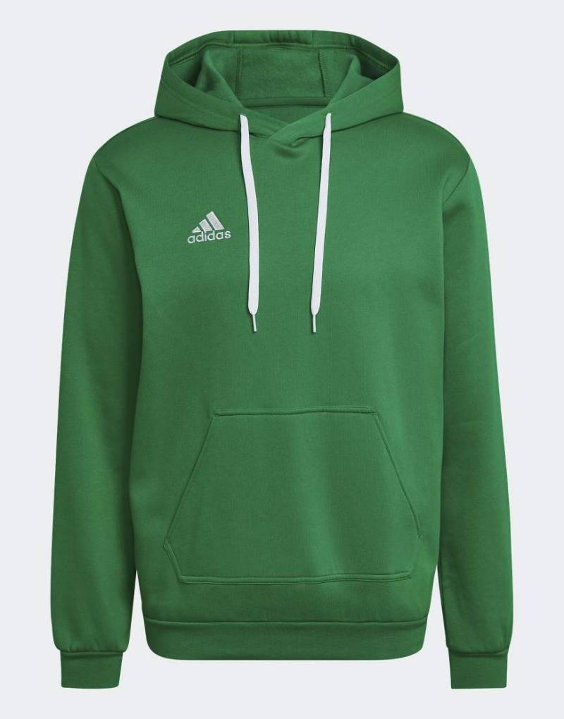 adidas Performance - Entrada 22 - Kapuzenpullover aus Sweatshirt-Stoff in Team-Grün/Weiß von adidas performance