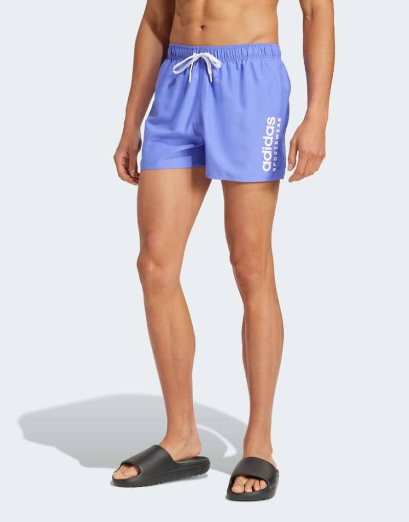 adidas Performance - Essentials Clx - Shorts in Kobaltblau mit Logo von adidas performance