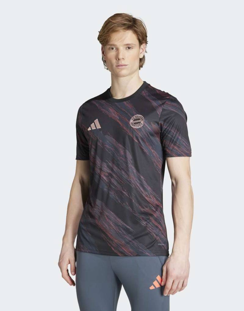 adidas Performance - FC Bayern 25/26 - Pre-Match-Trikot in Schwarz von adidas performance
