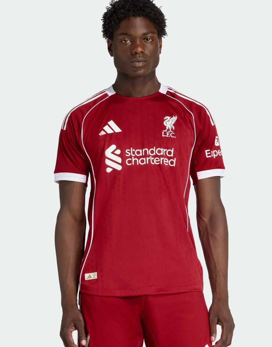adidas Performance - FC Liverpool 25/26 - Authentisches Heim-Trikot in Erdbeerrot von adidas performance