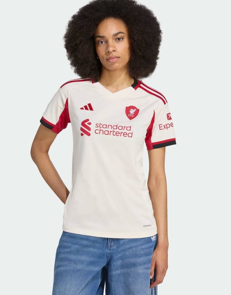 adidas Performance - FC Liverpool 25/26 - Away - Trikot in Wonder White-Weiß von adidas performance
