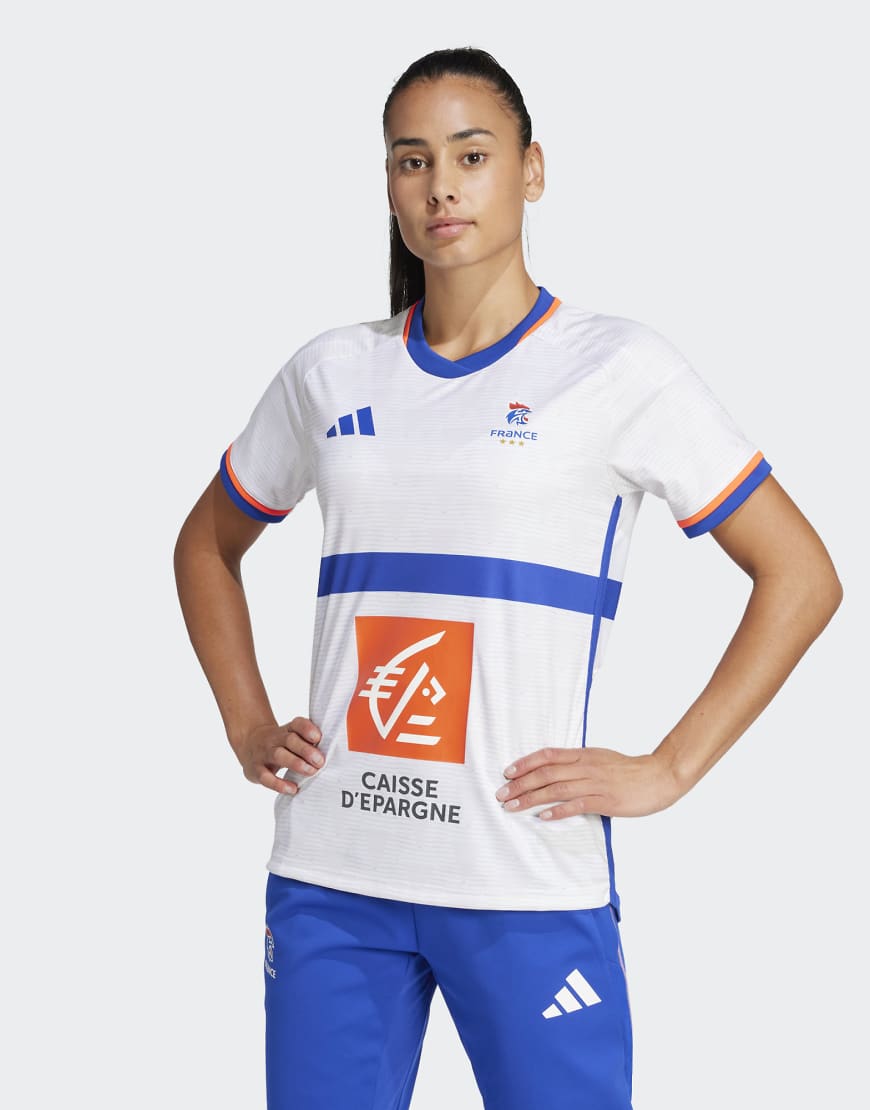 adidas Performance - France - Handball Replika-Trikot in Weiß adidas Performance - France - Handball Replika-Trikot in Weiß von adidas performance