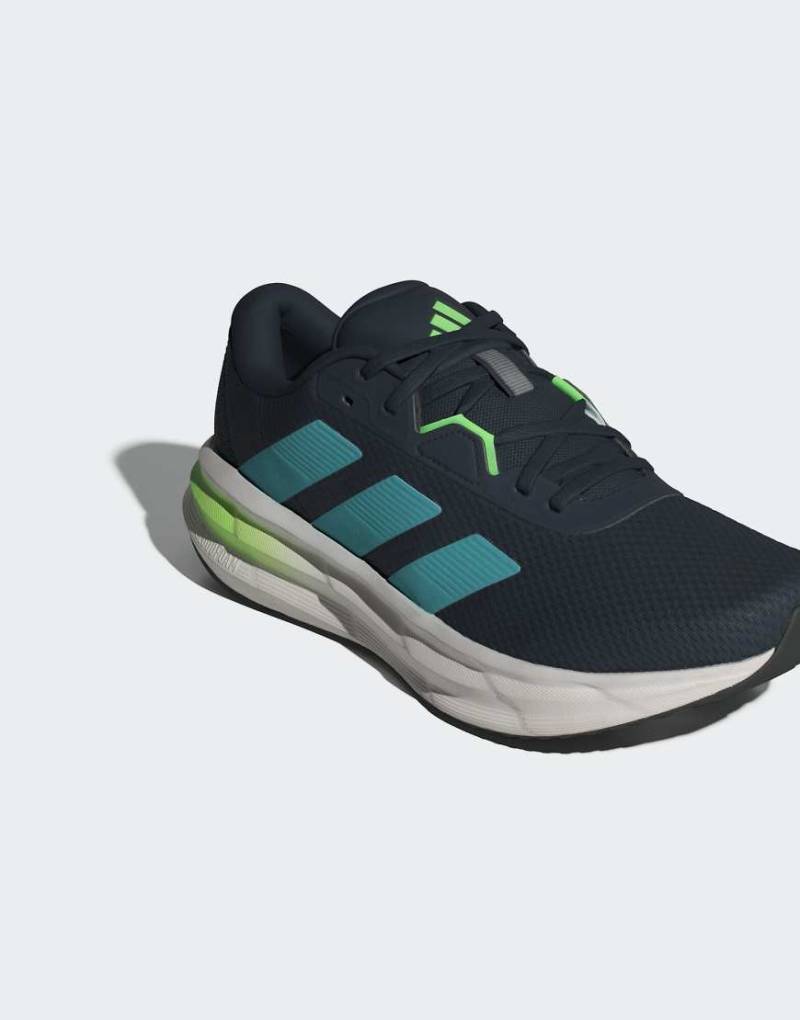 adidas Performance - Galaxy 7 - Laufschuhe in Aurora Ink / Mint Ton / Lime B-Marineblau von adidas performance