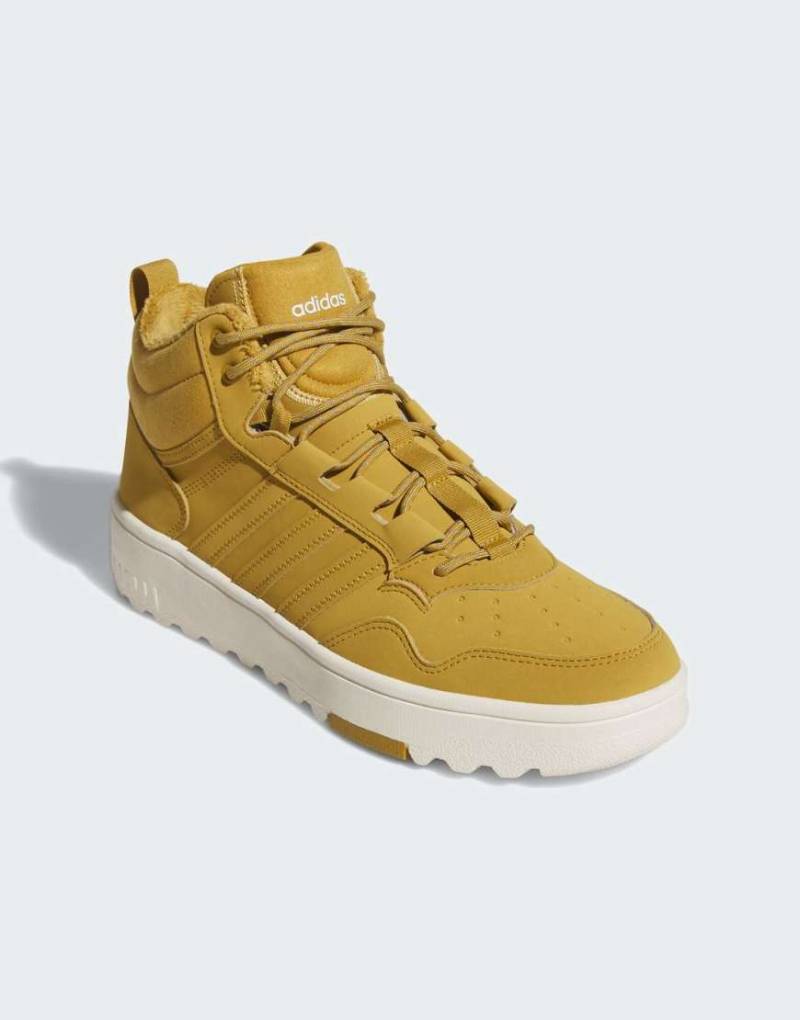 adidas Performance - Hoops 4.0 Mid - Schuhe in Preloved Bronze und Off White-Brown von adidas performance