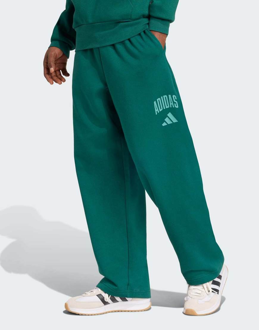 adidas Performance - Hose in Collegiate Green/Powder Teal mit College-Logo-Grün von adidas performance