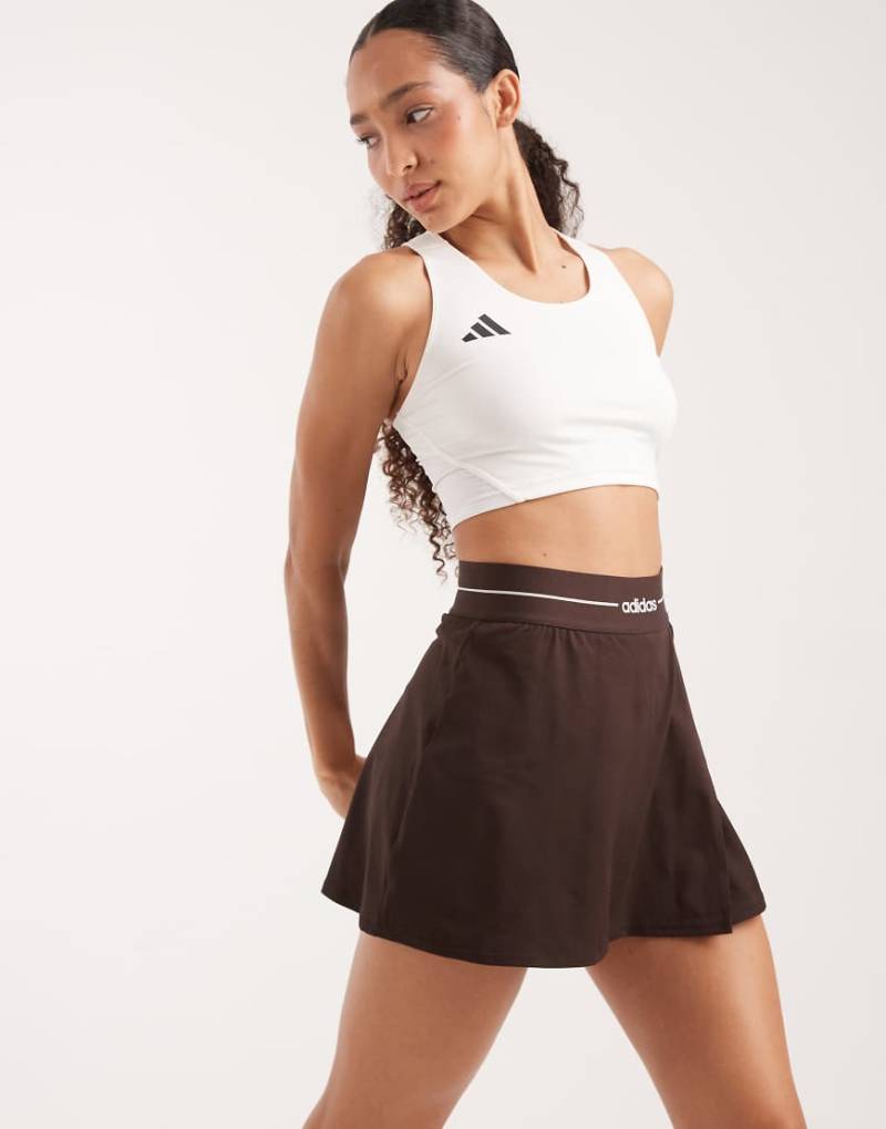 adidas Performance - Hyperglam - Skort in Aurora Coffee-Brown von adidas performance