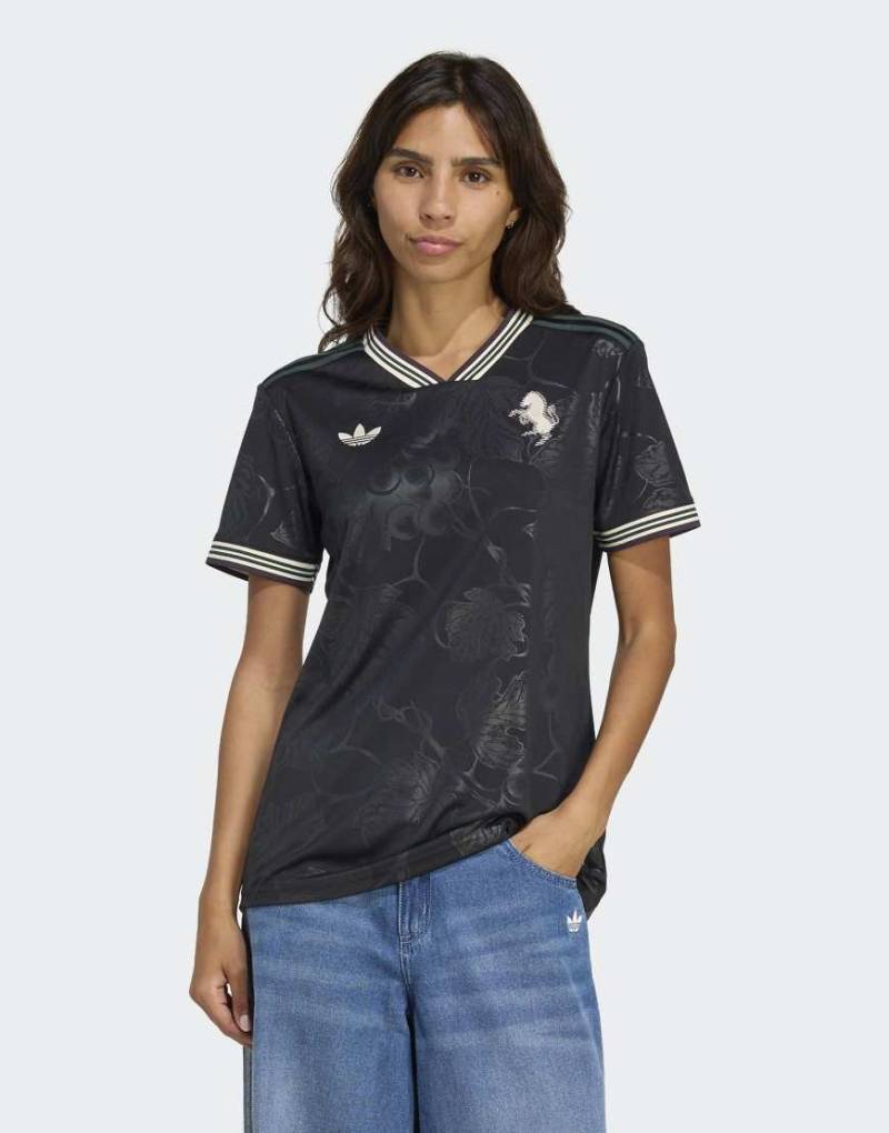 adidas Performance - Juventus 25/26 - Ausweichtrikot in Schwarz/Ecru Tint von adidas performance