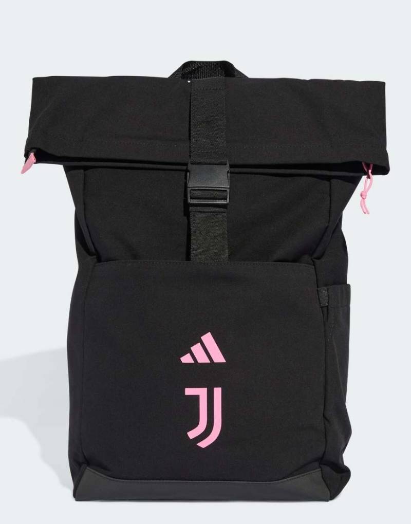 adidas Performance - Juventus - Heimspiel-Rucksack in Schwarz/Bliss Pink von adidas performance