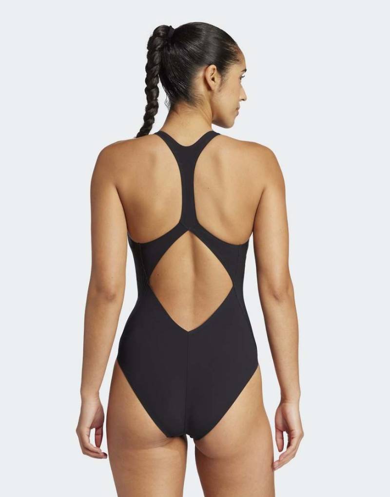 adidas Performance - Lanelux - Badeanzug in Schwarz mit Y-Rücken von adidas performance