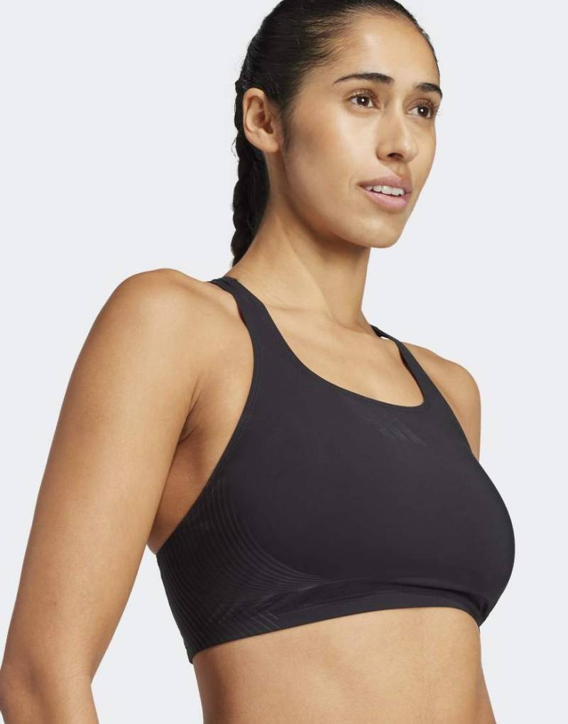 adidas Performance - Lanelux - Bikini in Schwarz mit Y-Rücken von adidas performance