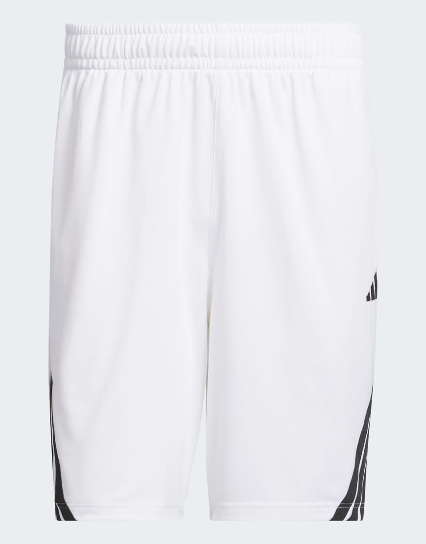 adidas Performance - Legends - Basketball-Shorts in Weiß und Schwarz mit den 3 Streifen adidas Performance - Legends - Basketball-Shorts in Weiß und Schwarz mit den 3 Streifen von adidas performance