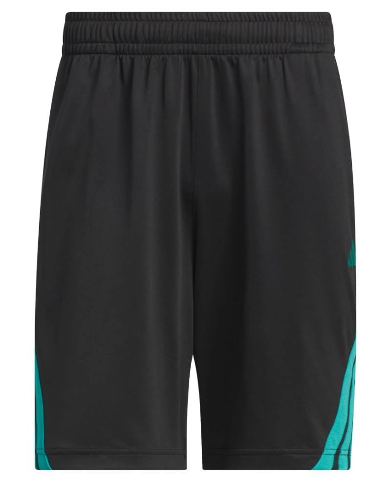 adidas Performance - Legends - Basketballshorts in Schwarz/Pure Teal mit den 3 Streifen von adidas performance