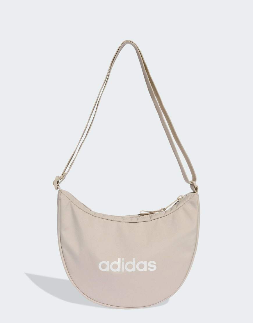 adidas Performance - Linear - Essentials - Festival-Tasche in Beige/Weiß-Neutral adidas Performance - Linear - Essentials - Festival-Tasche in Beige/Weiß-Neutral von adidas performance