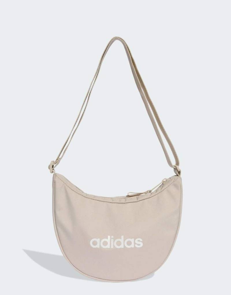 adidas Performance - Linear - Essentials - Festival-Tasche in Beige/Weiß-Neutral von adidas performance