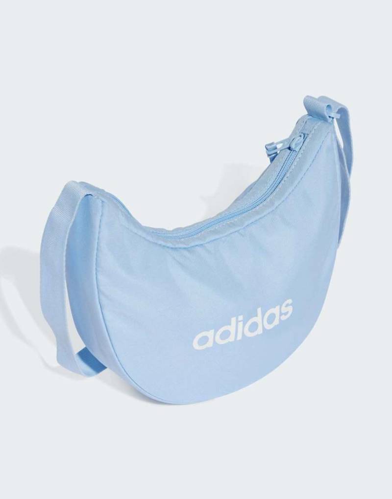 adidas Performance - Linear - Essentials - Festival-Tasche in Glow Blue / Weiß-Blau von adidas performance