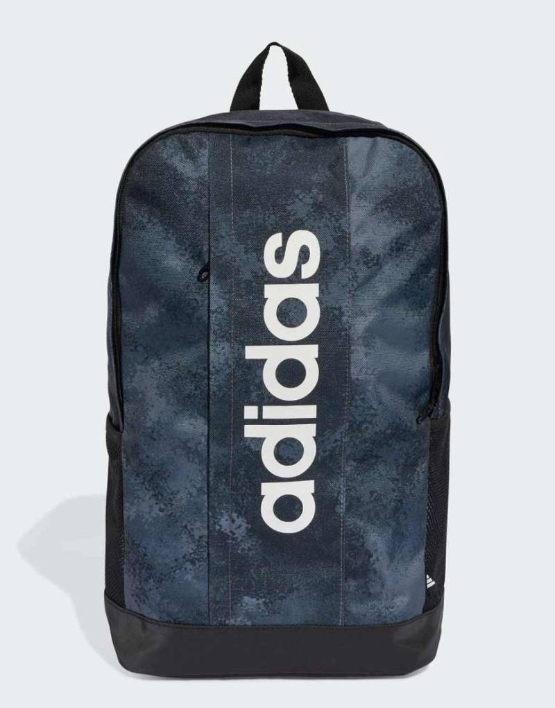 adidas Performance - Linear - Rucksack mit Military-Muster in Grey Five/Grey Six/Schwarz mit Print-Grau von adidas performance