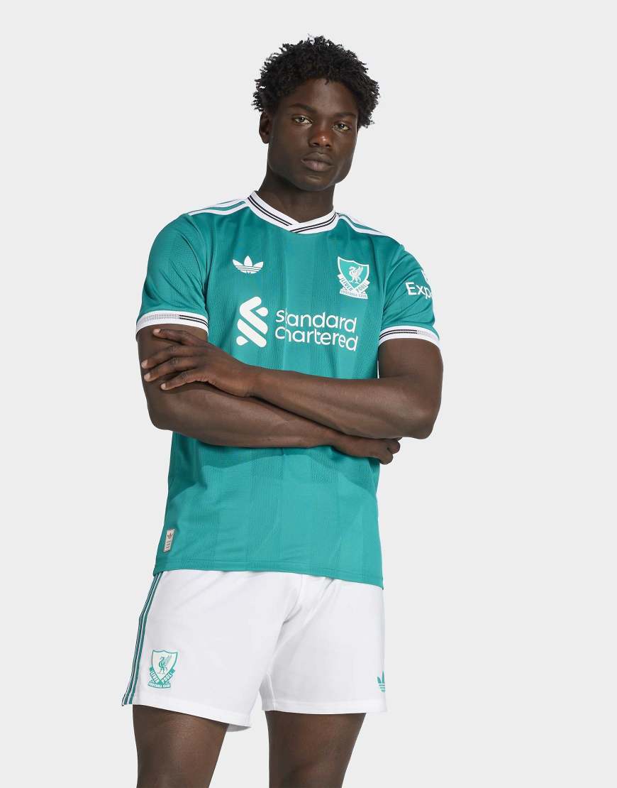 adidas Performance Liverpool FC 25/26 Third Authentic - Trainingstop in Meergrün von adidas performance