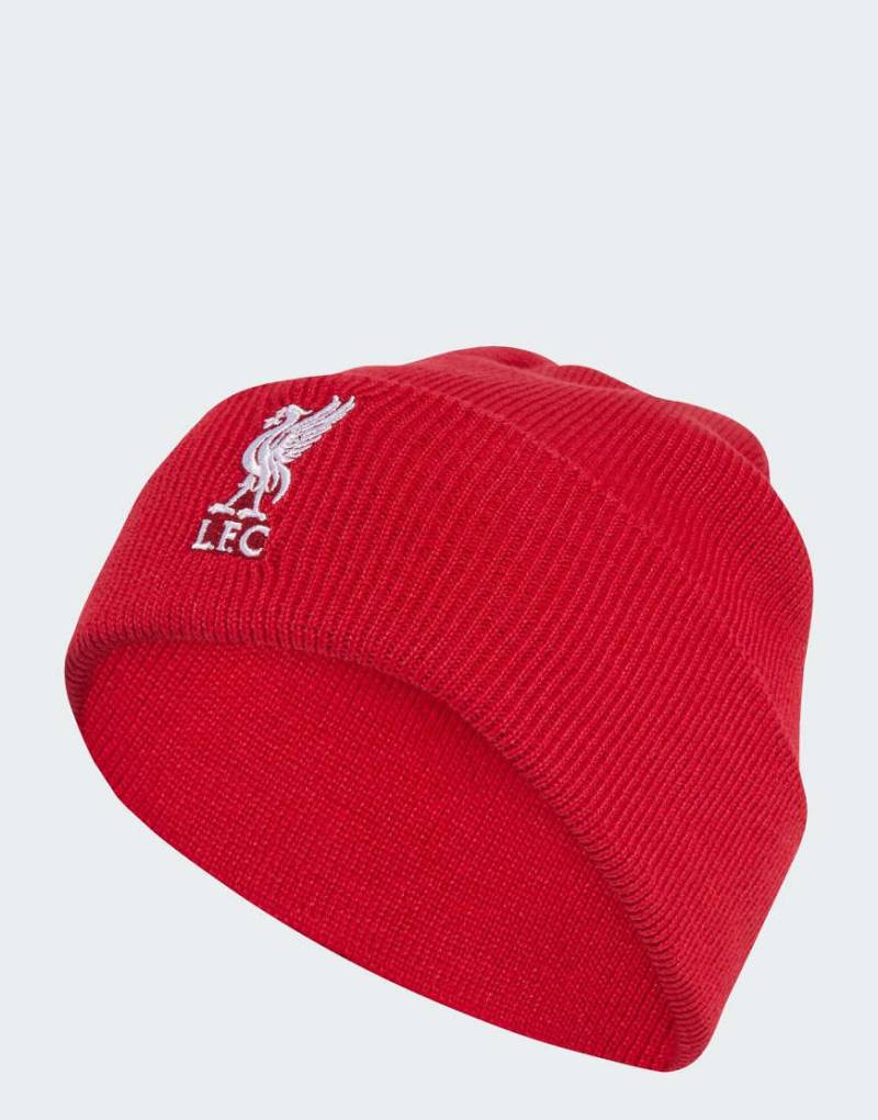 adidas Performance - Liverpool FC - Strickmütze in Erdbeerrot/Weiß von adidas performance