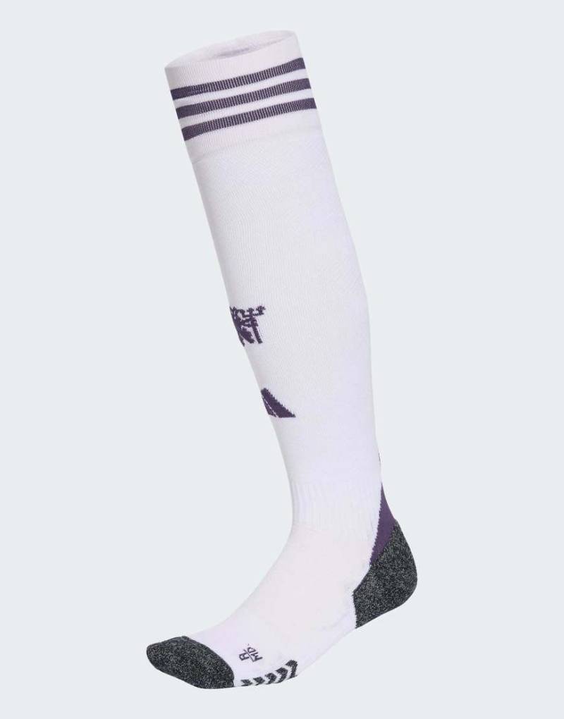 adidas Performance - Manchester United 25/26 - Auswärts-Socken in Weiß von adidas performance