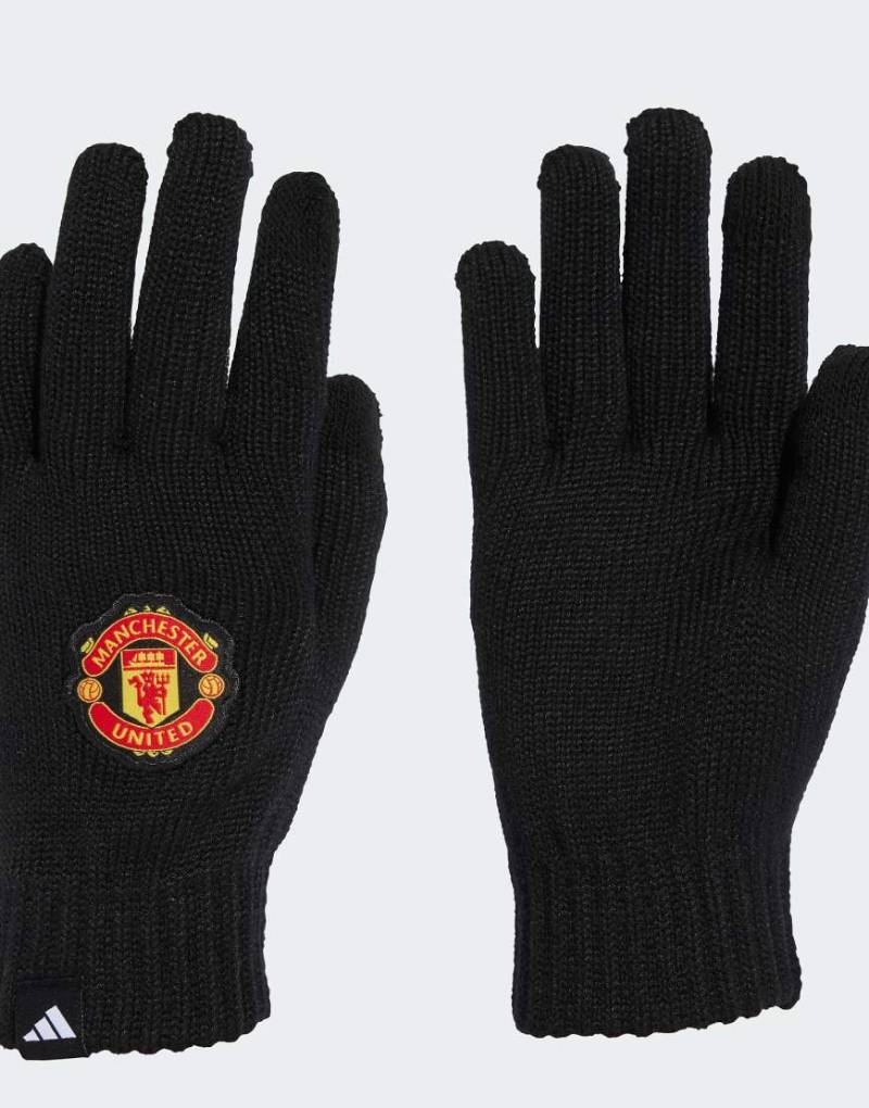 adidas Performance - Manchester United Home - Handschuhe in Schwarz/MUFC-Rot von adidas performance