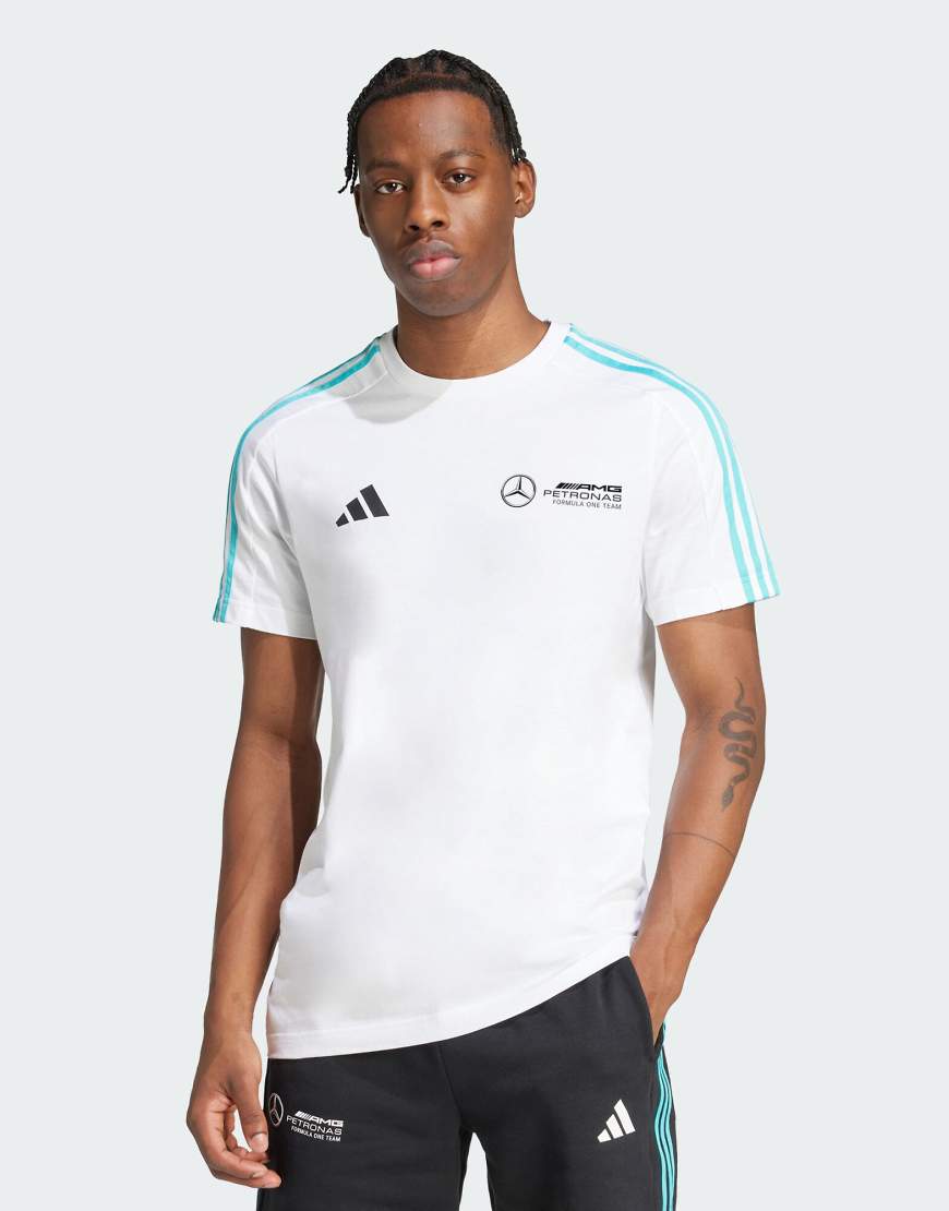 adidas Performance - Mercedes-AMG Petronas Formel 1 One Team DNA - T-Shirt in Weiß/Schwarz von adidas performance