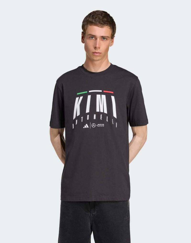 adidas Performance - Mercedes-AMG Petronas Formel 1 One Team Kimi Antonelli - T-Shirt in Schwarz von adidas performance