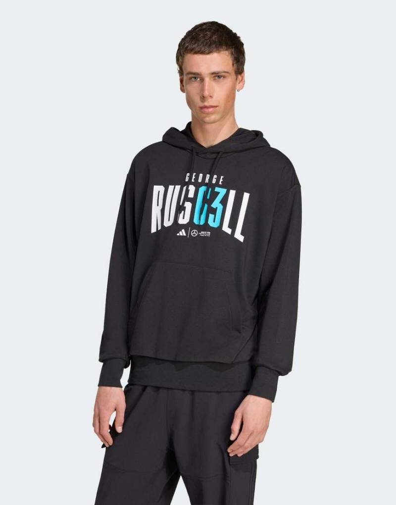 adidas Performance - Mercedes-AMG Petronas Formel 1 Team George Russell - Kapuzenpullover in Schwarz von adidas performance