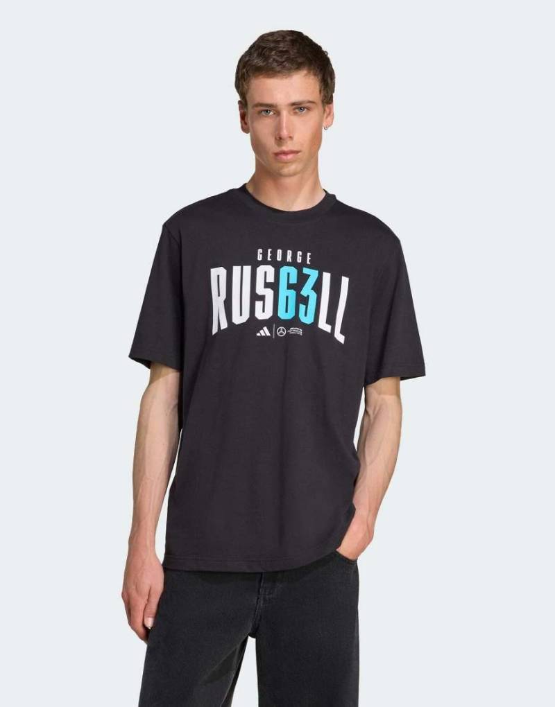 adidas Performance - Mercedes-AMG Petronas Formel 1 Team George Russell - T-Shirt in Schwarz von adidas performance