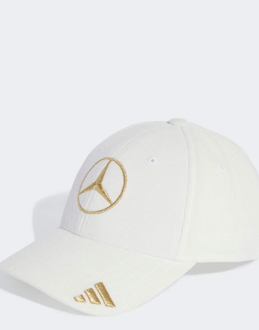 adidas Performance - Mercedes-AMG Petronas Formel 1 Team - Kappe aus Cord in Weiß von adidas performance