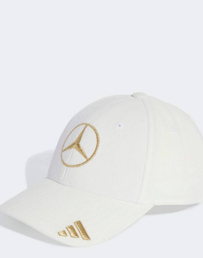 adidas Performance - Mercedes-AMG Petronas Formel 1 Team - Kappe aus Cord in Weiß von adidas performance