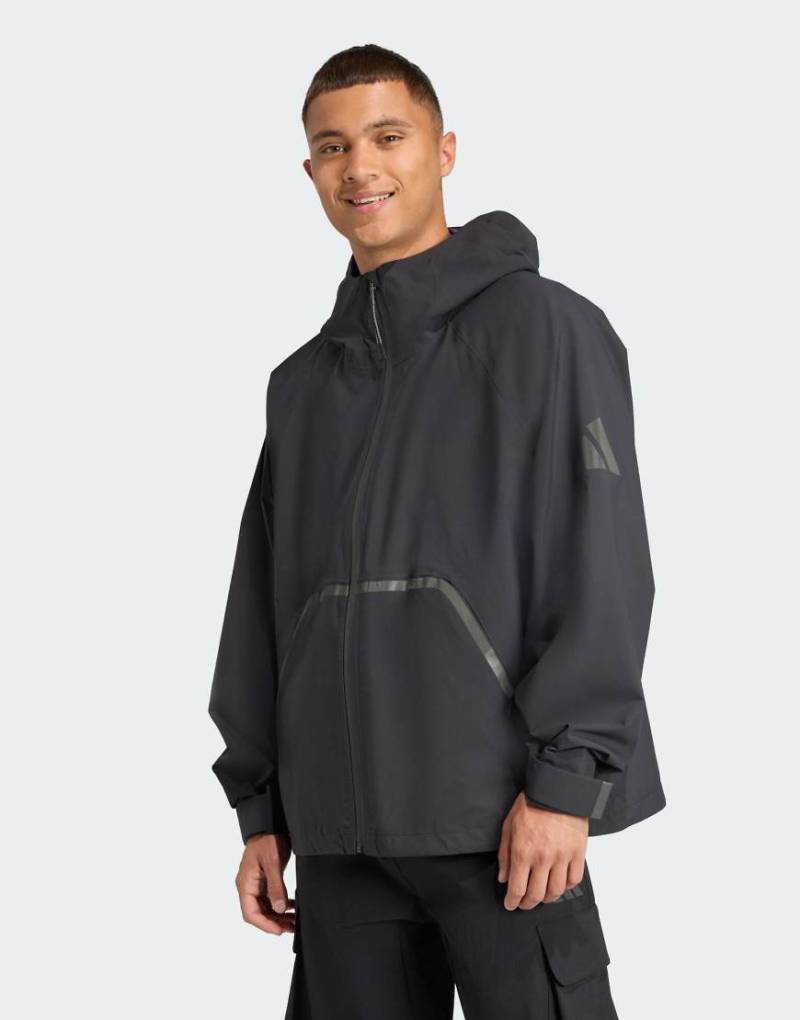 adidas Performance - Myshelter Climaproof - Regenjacke in Schwarz von adidas performance