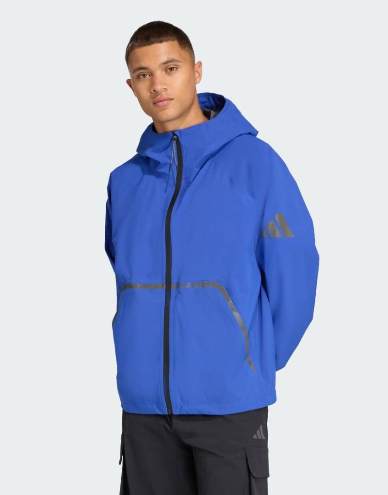 adidas Performance - Myshelter Climaproof - Regenjacke in Semi Lucid Blue-Blau von adidas performance