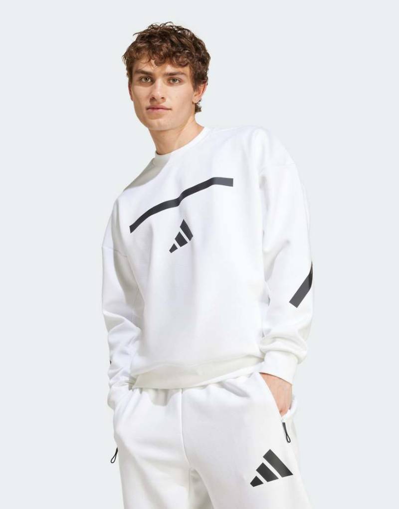 adidas Originals - Z. N.E. - Sweatshirt in Weiß von adidas performance