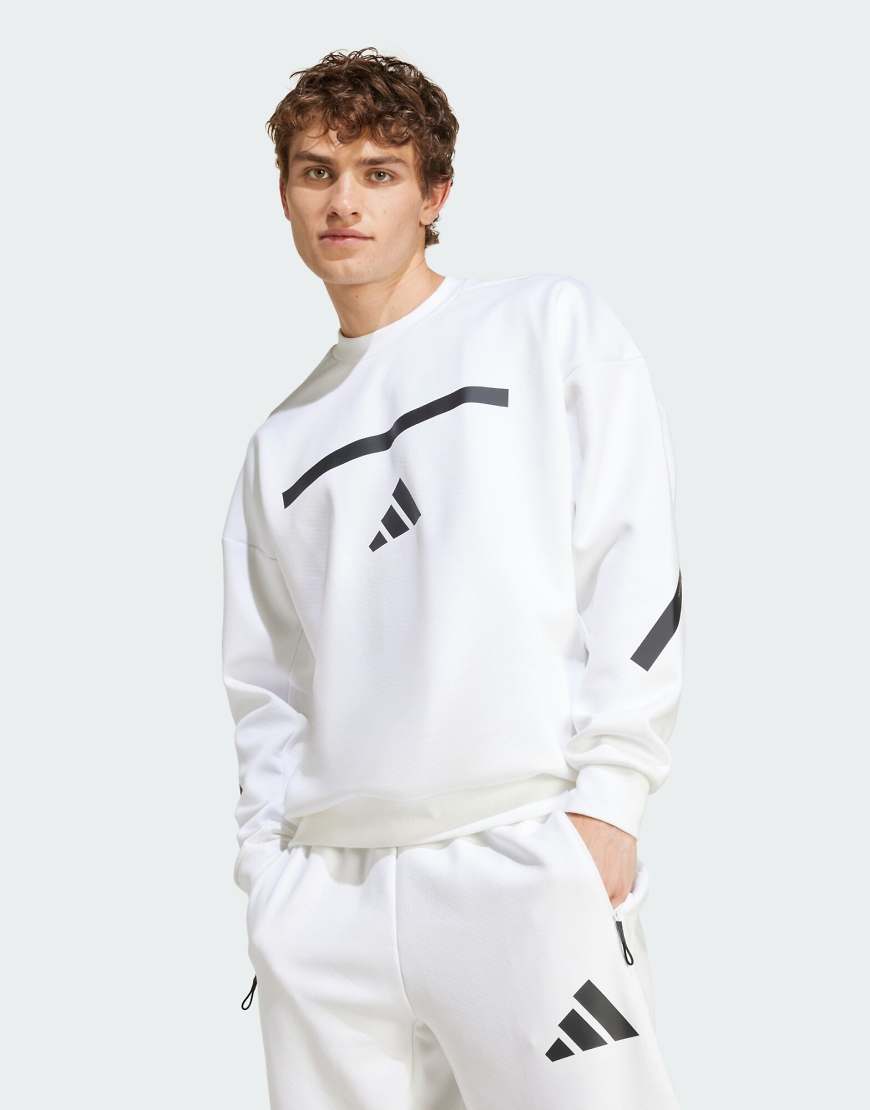 adidas Originals - Z. N.E. - Sweatshirt in Weiß von adidas performance