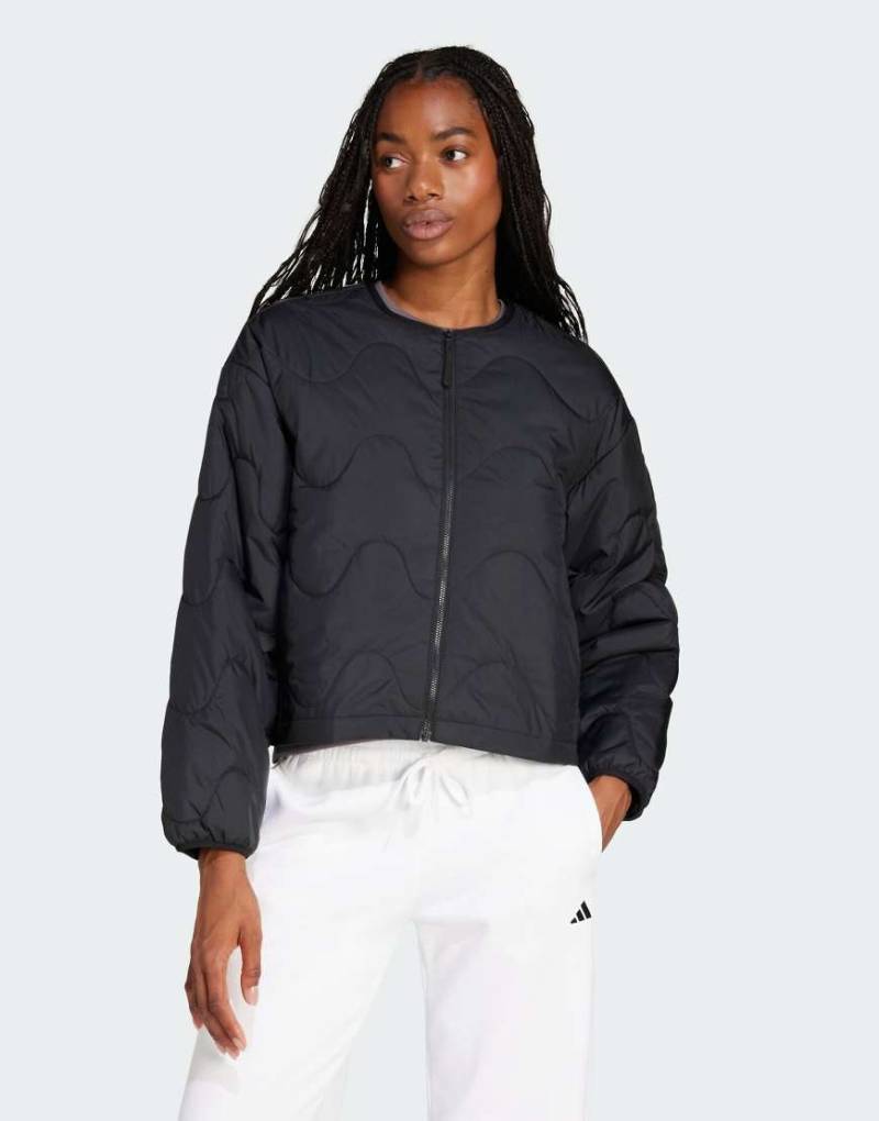 adidas Performance - Nuganic - Isolierte Jacke in Schwarz von adidas performance