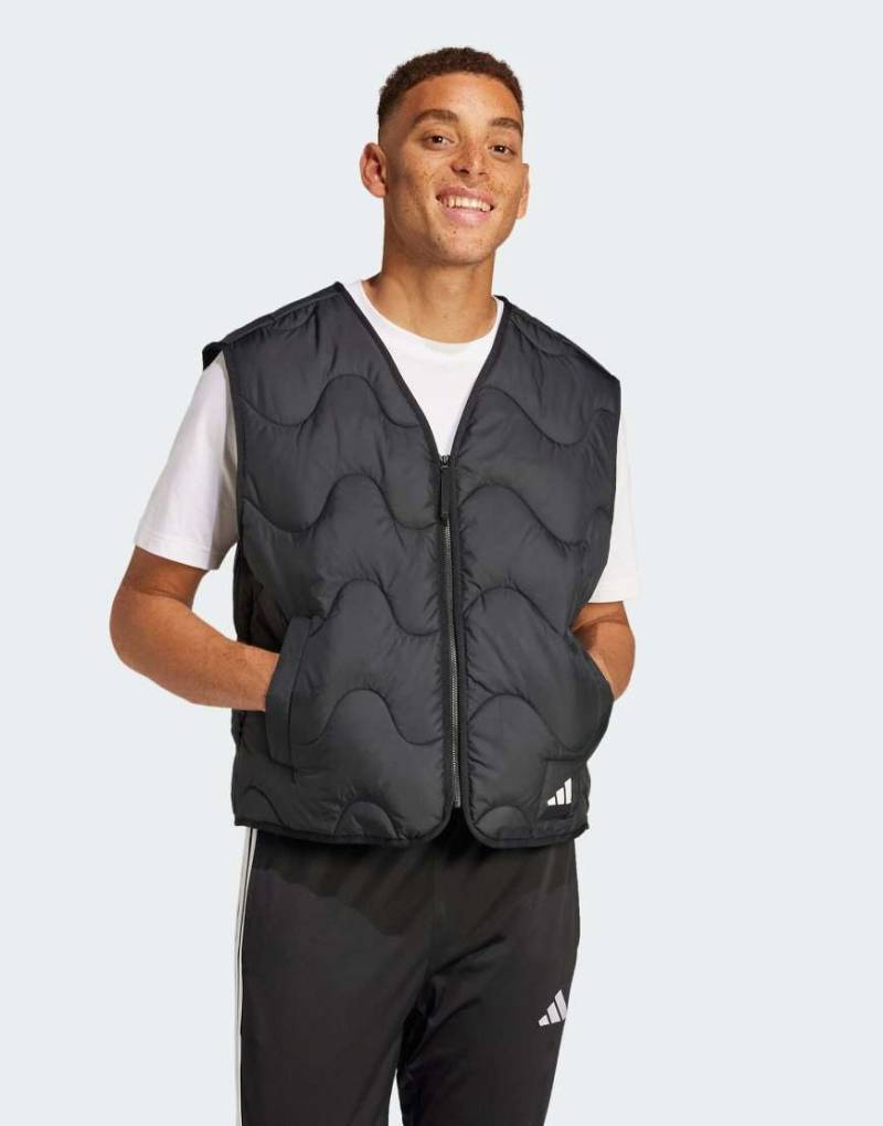 adidas Performance - Nuganic - Leicht isolierte Weste in Schwarz von adidas performance