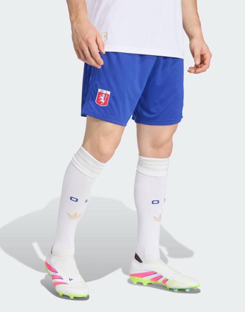 adidas Performance - Olympique Lyon - Anniversary - Shorts in Semi Lucid Blue-Blau von adidas performance