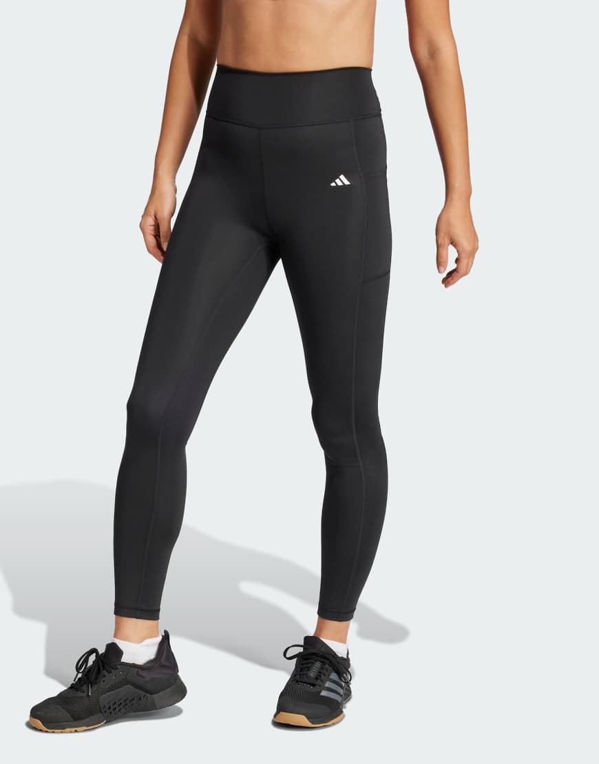 adidas Performance - Optime Stash - 7/8-Leggings in Schwarz von adidas performance