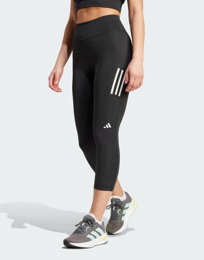 adidas Performance - Own The Run - 3/4-Leggings in Schwarz von adidas performance